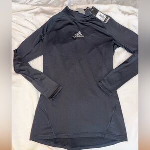 adidas Mens Black Long Sleeve Athletic Top